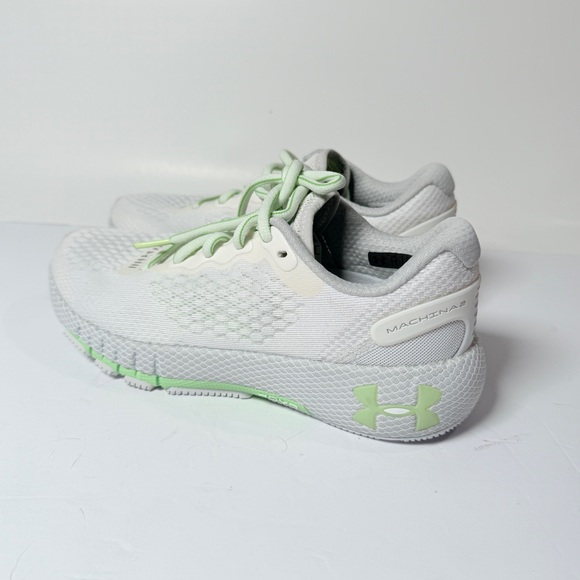 Under Armour Women's White and Light Green Athletic Shoes - Picture 4 of 8